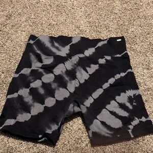 Victoria's Secret Black and Gray Bike Shorts